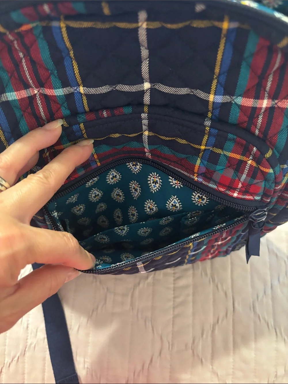 Vera Bradley Mini Plaid Backpack